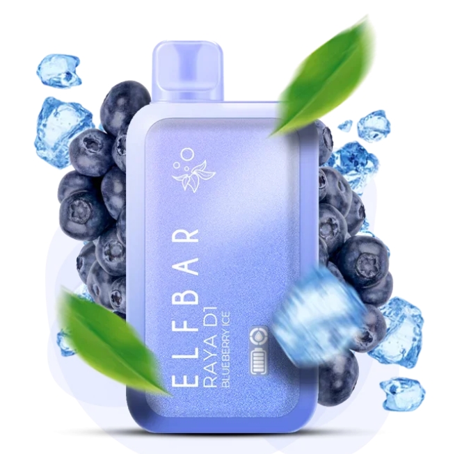 Elf Bar Raya D1 13000 Blueberry Ice (Черника Лед) 5% Одноразовый POD