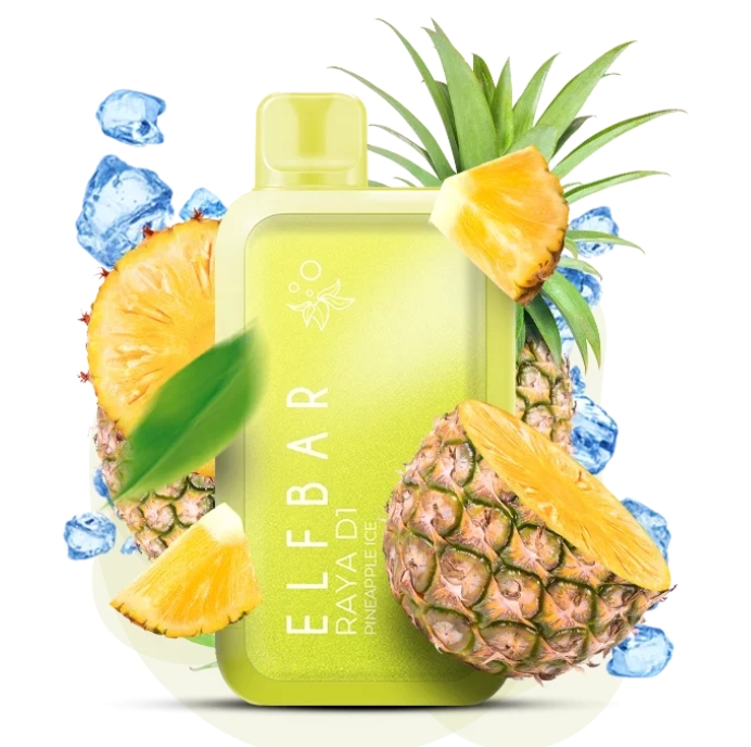 Elf Bar Raya D1 13000 Pineapple Ice (Ананас Лед) 5% Одноразовый POD