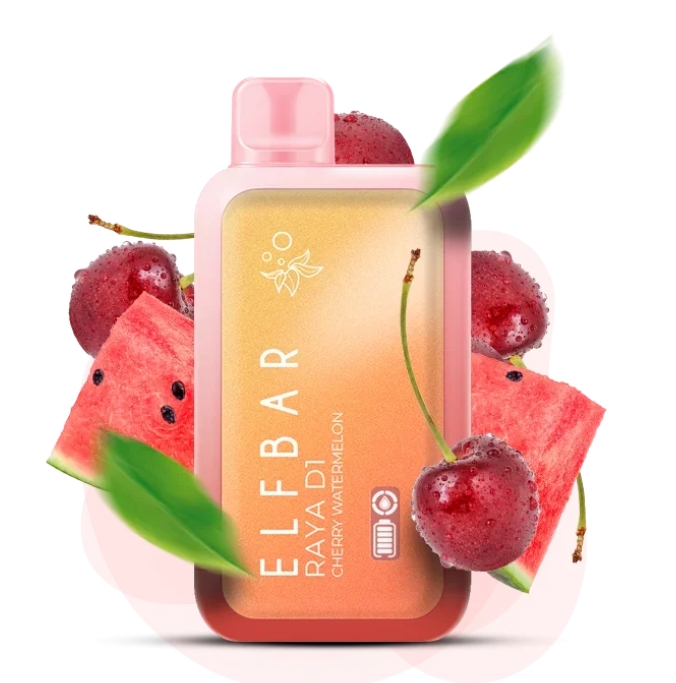 Elf Bar Raya D1 13000 Cherry Watermelon (Вишня Арбуз) 5% Одноразовый POD