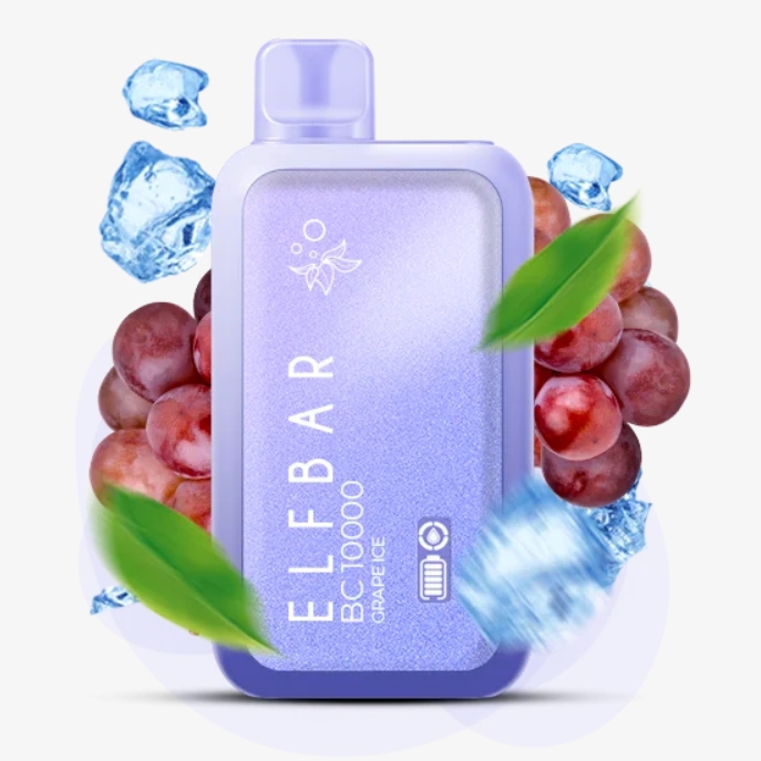 Elf Bar BC10000 Grape Ice (Виноград Лед) 5% Одноразовый POD