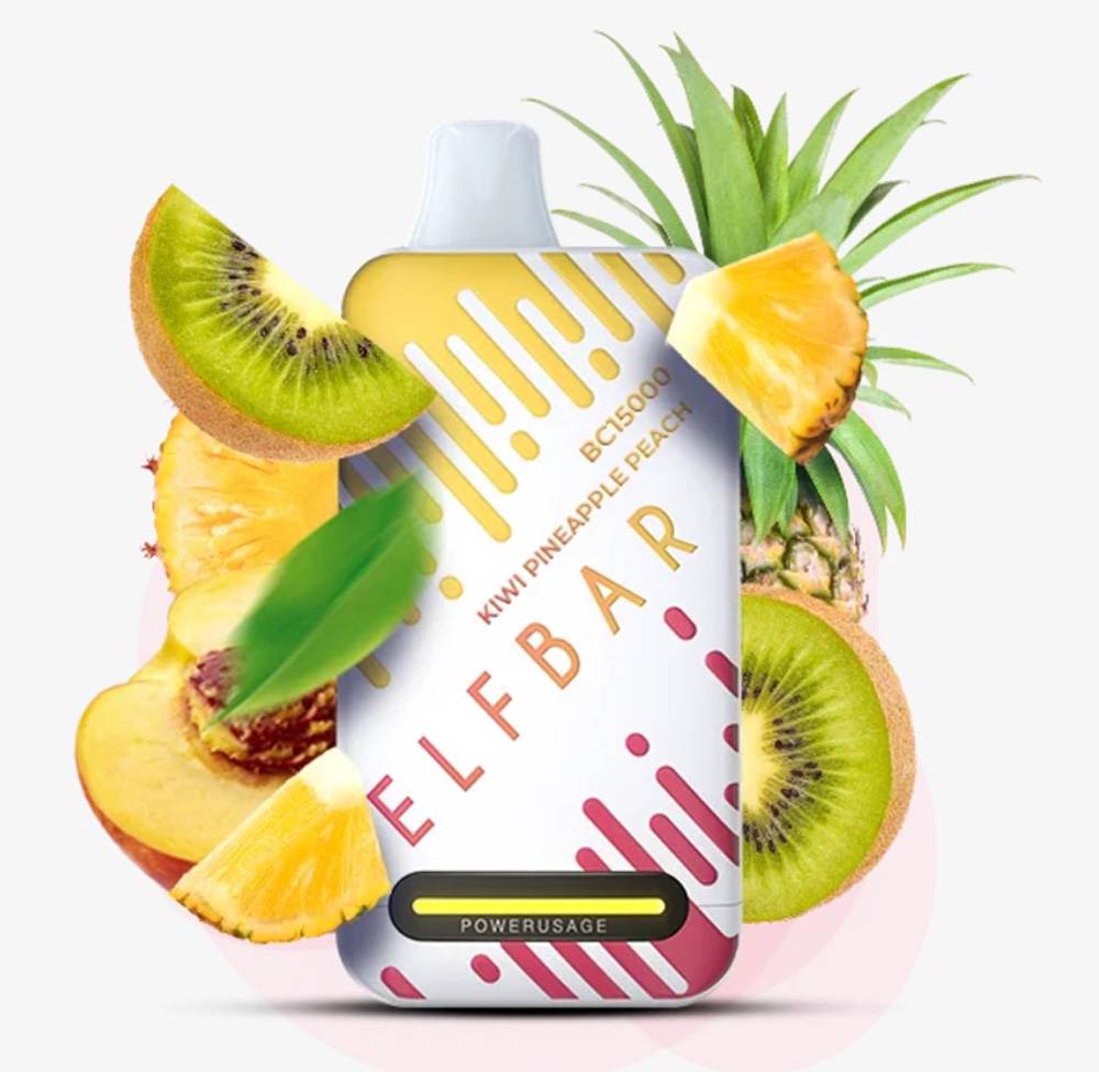 Elf Bar BC15000 Kiwi Pineapple Peach (Киви Ананас Персик) 5% Одноразовый POD