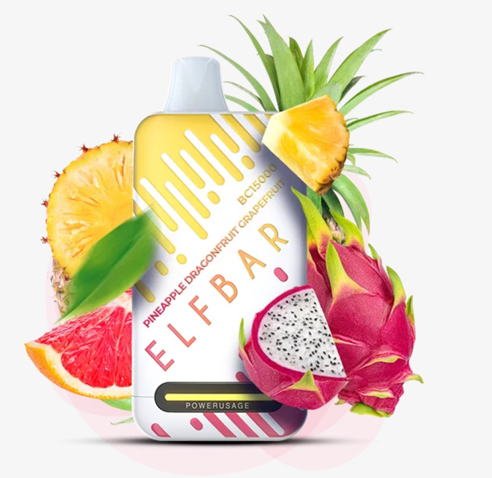 Elf Bar BC15000 Pineapple Dragonfruit Grapefruit (Ананас Драконфрут Грейпфрут) 5% Одноразовый POD