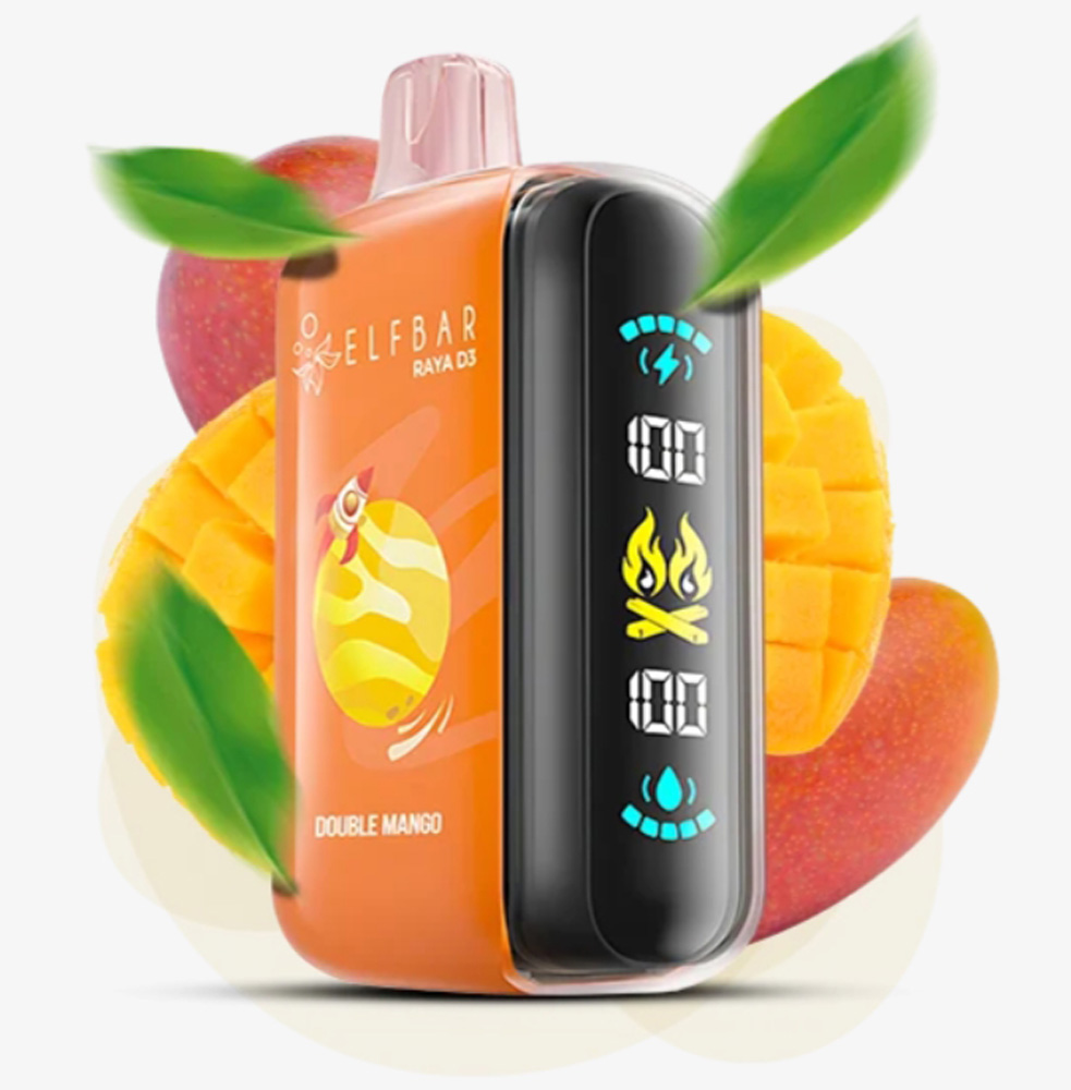 Elf Bar Raya D3 25000 Double Mango (Двойное Манго) 5% Одноразовый POD
