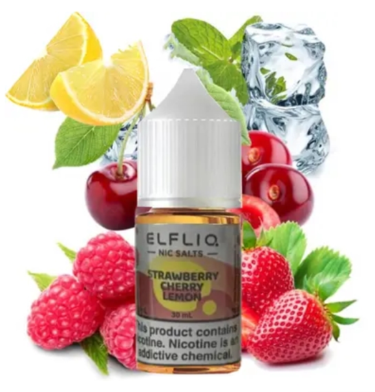 Жидкость Elf Liq Strawberry Cherry Lemon (Клубника Вишня Лимон) 30 мл