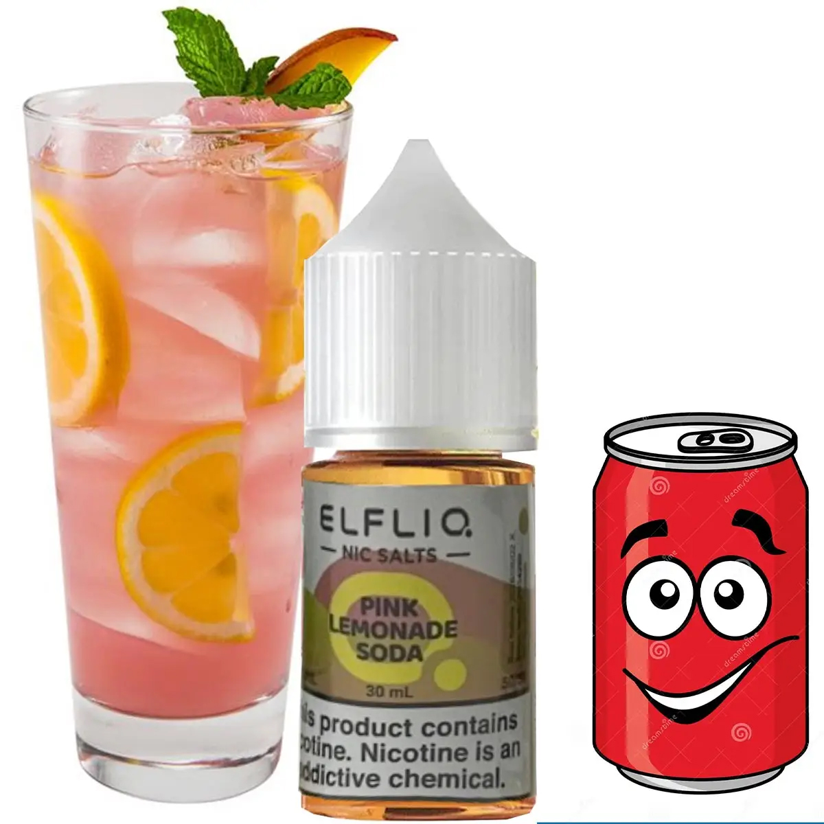 Жидкость Elf Liq Pink Lemonade Soda (Розовый Лимонад Содовая) 30 мл