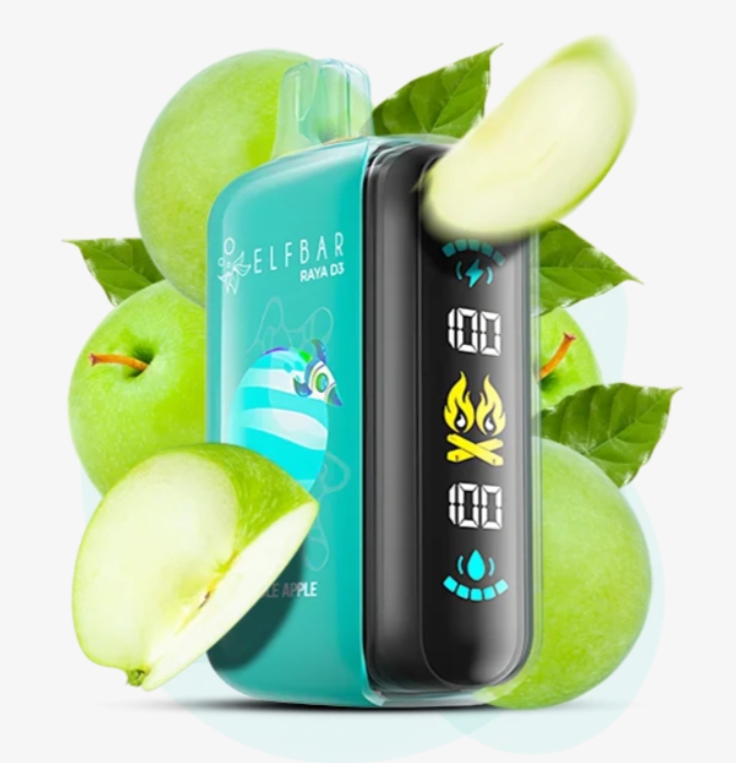 Elf Bar Raya D3 25000 Double Apple (Двойное Яблоко) 5% Одноразовый POD