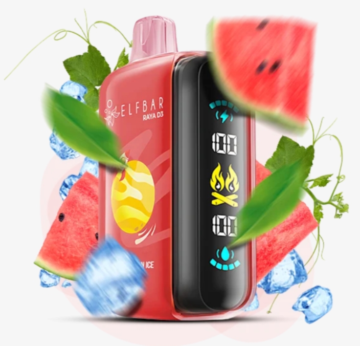 Elf Bar Raya D3 25000 Watermelon Ice (Арбуз Лед) 5% Одноразовый POD