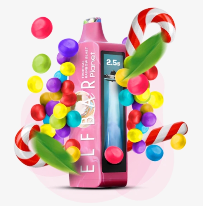 Elf Bar Planet 25000 Tropical Rainbow Blast (Тропический Радужный Взрыв) 5% Одноразовый POD
