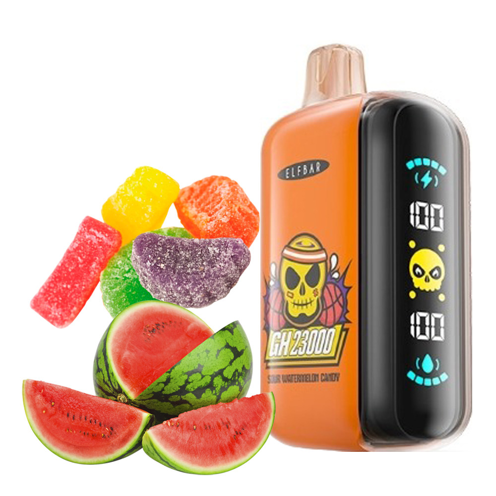 Elf Bar GH23000 Sour Watermelon Candy (Кислые Арбузные Леденцы) 5% Одноразовый POD