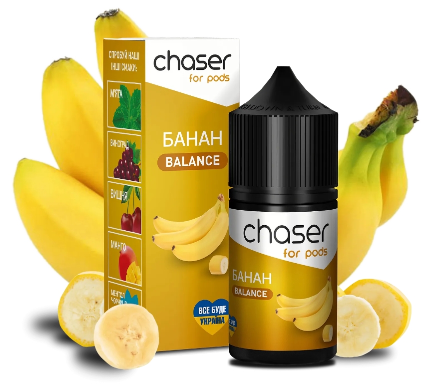 Жидкость Chaser For Pods Banana (Банан) 30 мл 50мг
