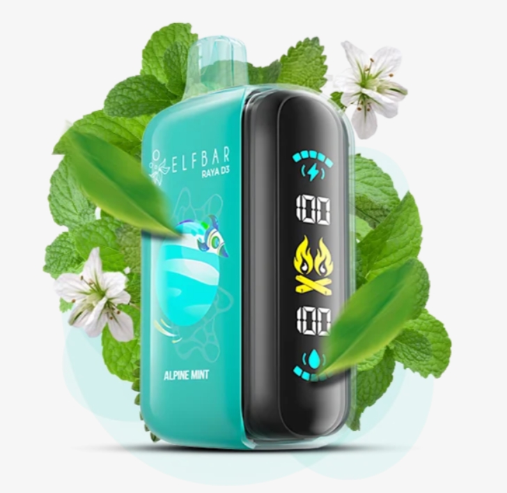 Elf Bar Raya D3 25000 Alpine Mint (Альпийская Мята) 5% Одноразовый POD
