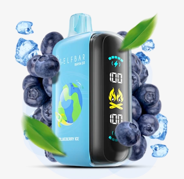 Elf Bar Raya D3 25000 Blueberry Ice (Черника Лед) 5% Одноразовый POD