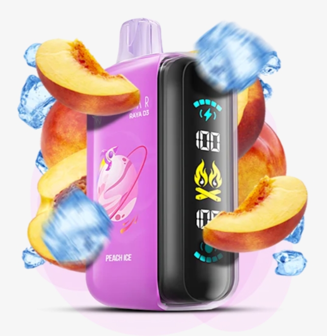 Elf Bar Raya D3 25000 Peach Ice (Персик Лед) 5% Одноразовый POD