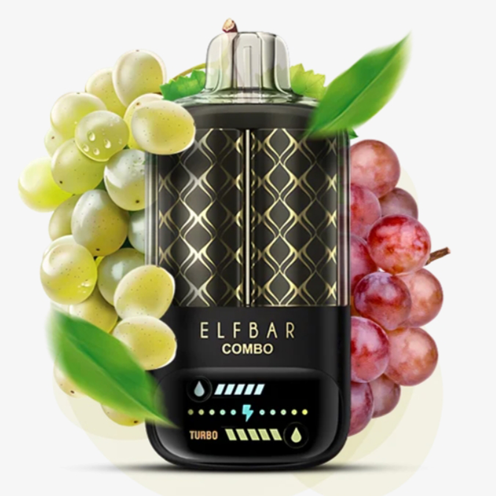 Elf Bar Combo 25000 Green Grape and Grape (Зеленый Виноград и Красный Виноград) 5% Одноразовый POD