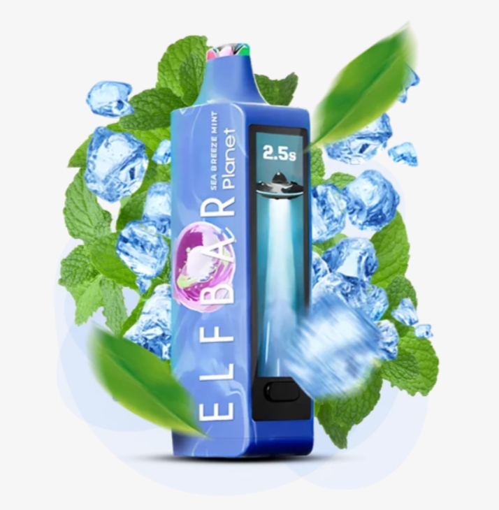 Elf Bar Planet 25000 Sea Breeze Mint (Морской Бриз Мята) 5% Одноразовый POD