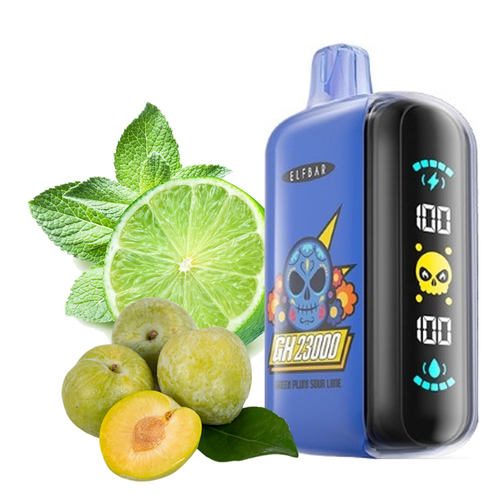 Elf Bar GH23000 Green Plum Sour Lime (Зеленая Слива Кислый Лайм) 5% Одноразовый POD