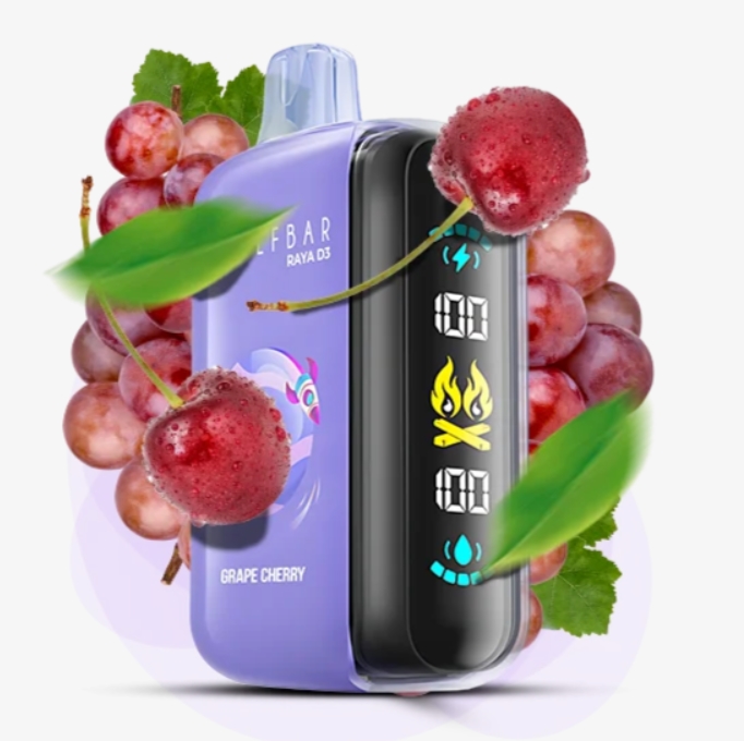 Elf Bar Raya D3 25000 Grape Cherry (Виноград Вишня) 5% Одноразовый POD