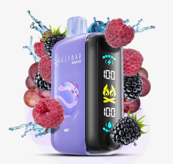 Elf Bar Raya D3 25000 VMT Vimto (Ягоды) 5% Одноразовый POD