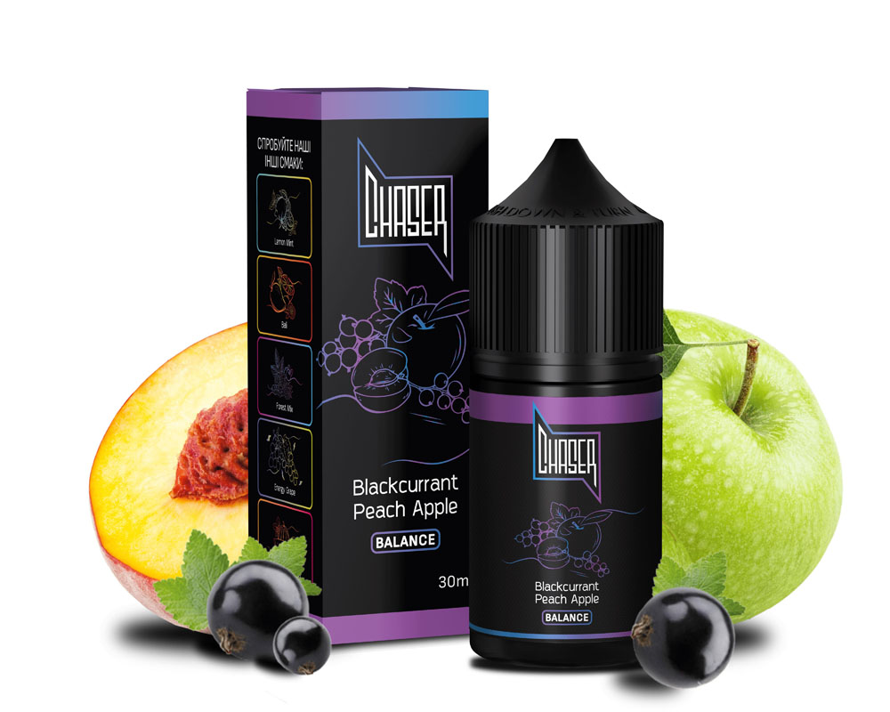 Chaser Black 30ml 50mg BLACKCURRANT PEACH APPLE