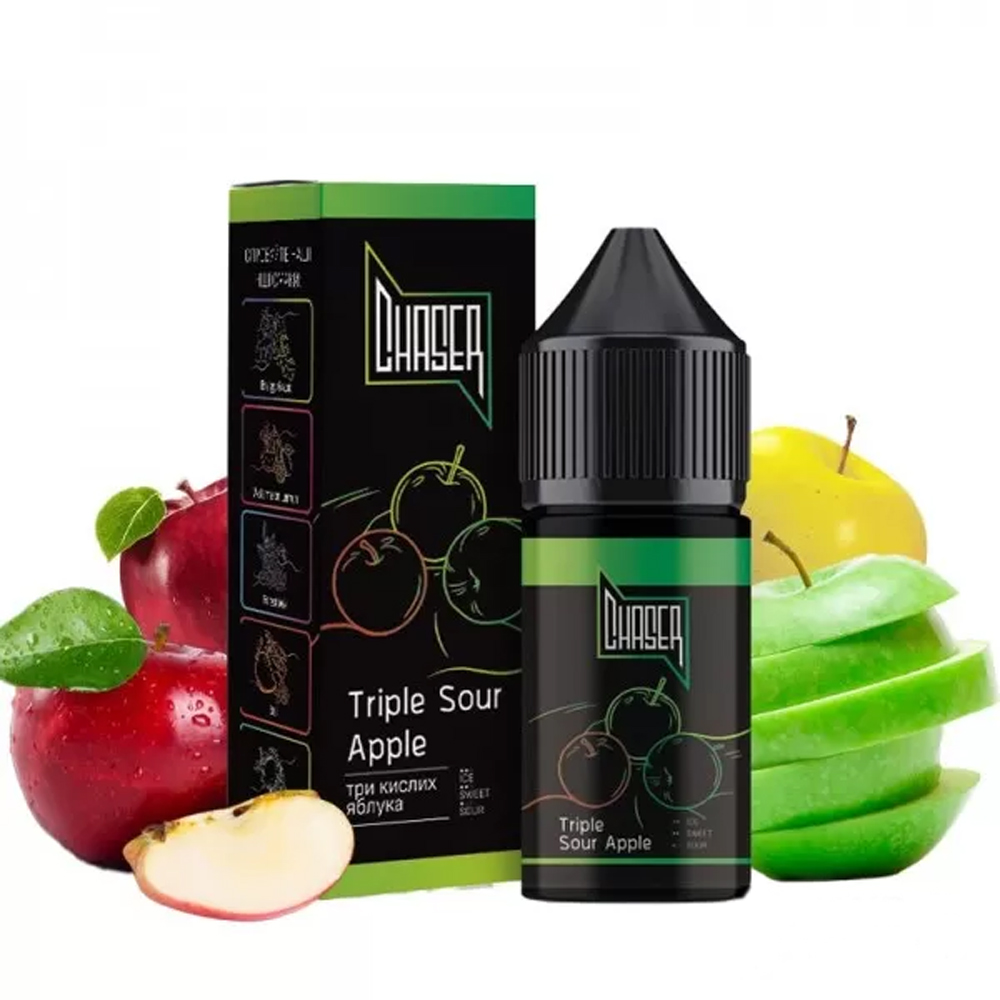 Chaser Black 30ml 50mg TRIPLE SOUR APPLE