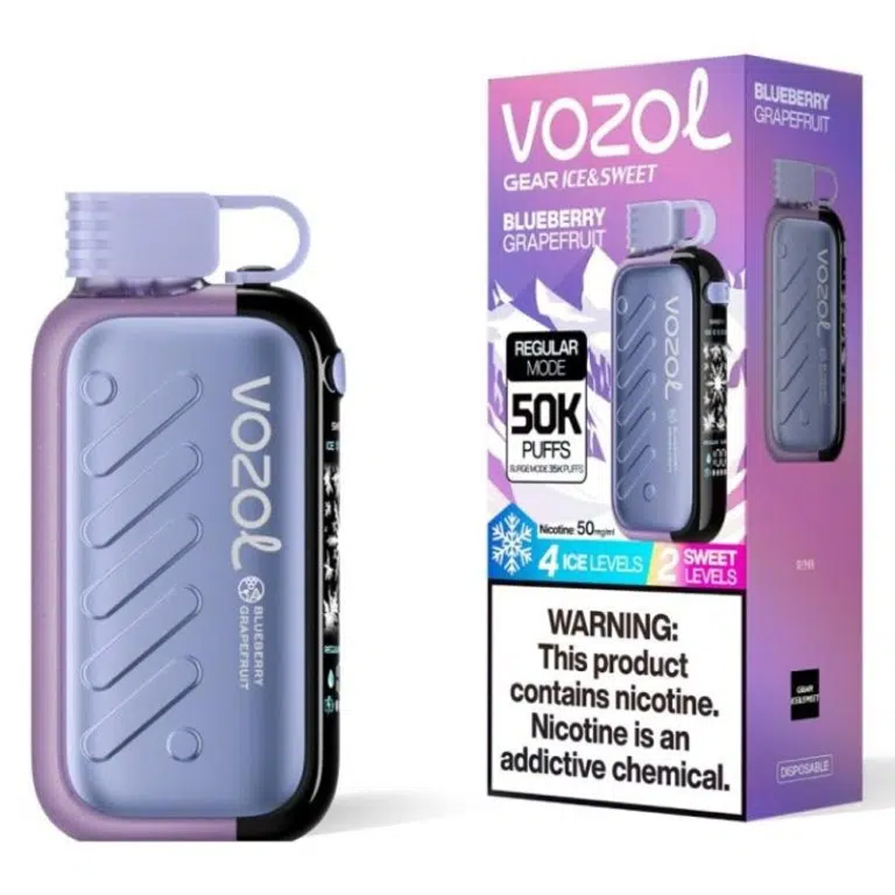 Vozol Gear Ice & Sweet 50000 Blueberry Grapefruit (Черника Грейпфрут) 5% Одноразовый POD