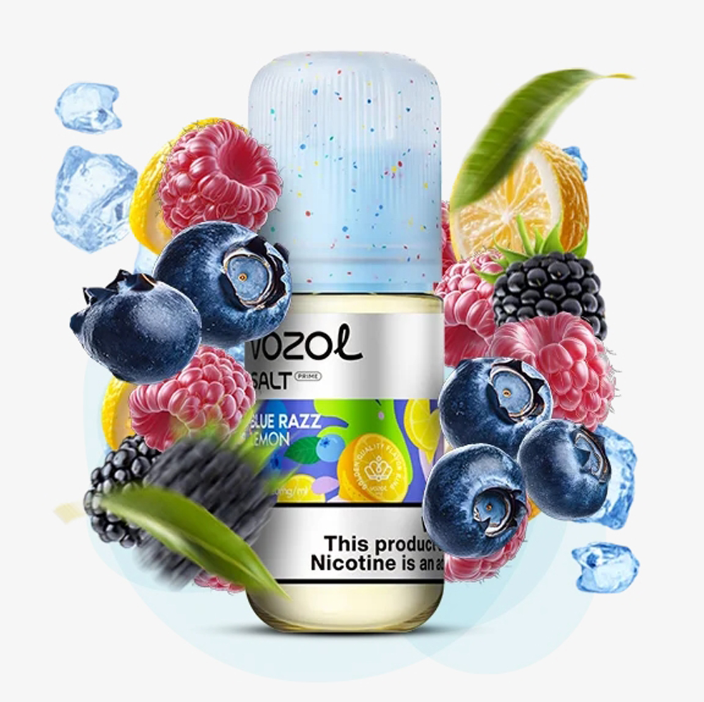 Жидкость Vozol Salt Prime Blue Razz Lemon (Блю Разз Лимон) 30 мл, 50 мг