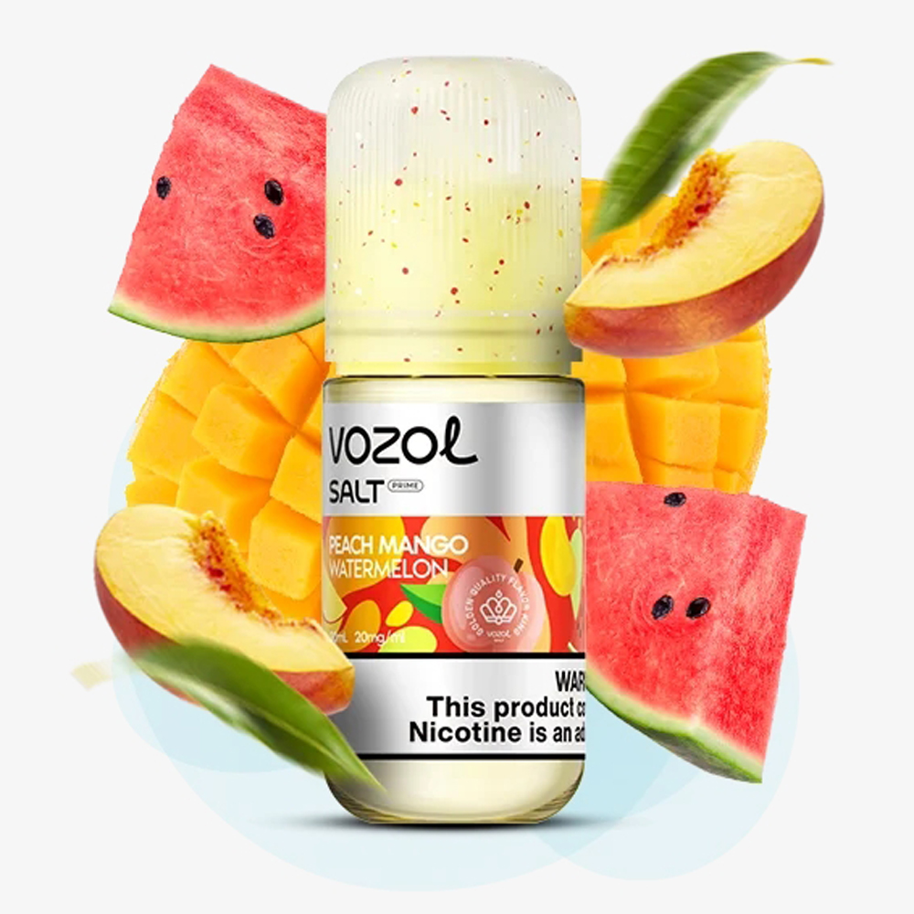 Жидкость Vozol Salt Prime Peach Mango Watermelon (Персик Манго Арбуз) 30 мл, 50 мг