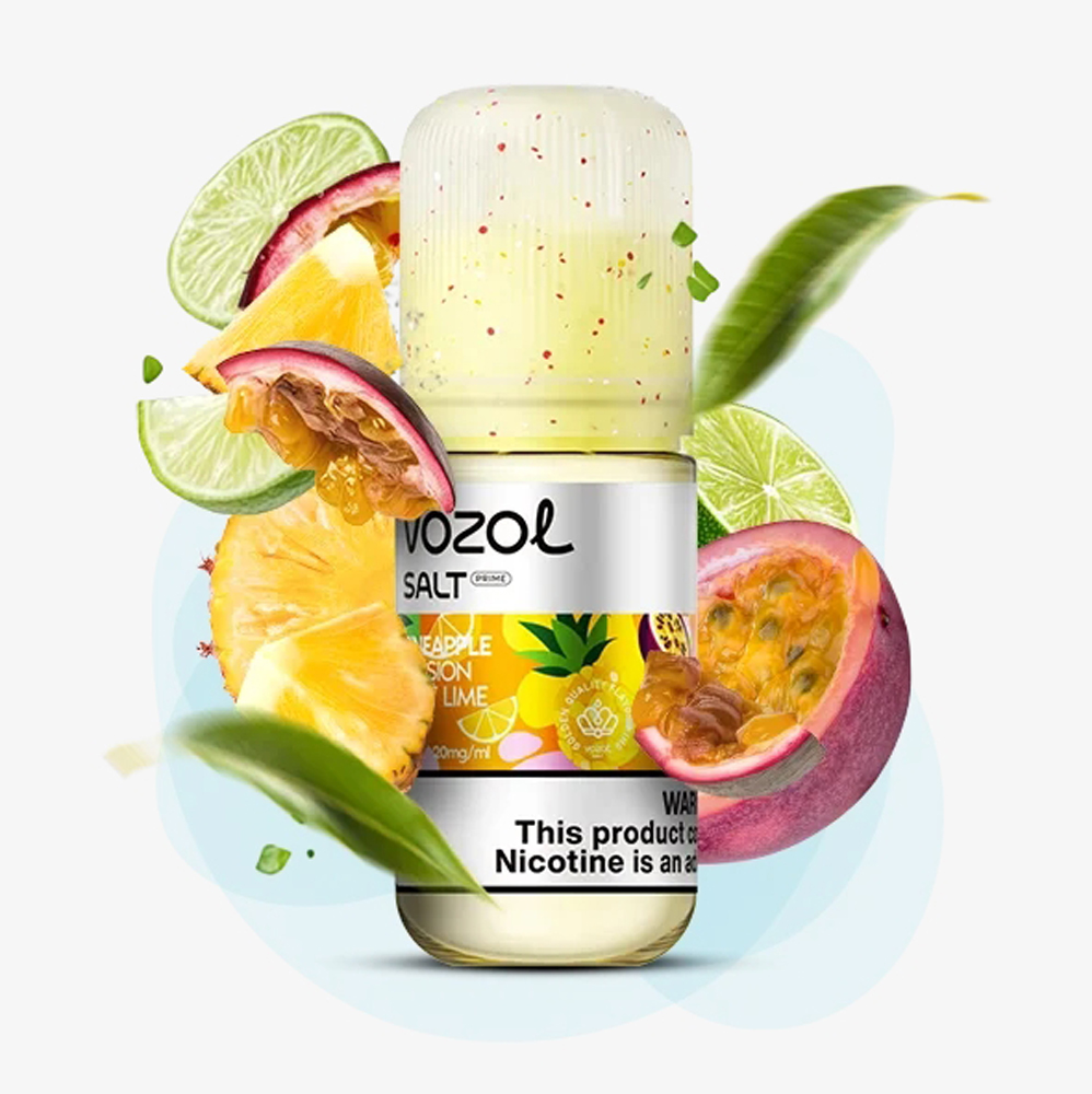 Жидкость Vozol Salt Prime Pineapple Passion Fruit Lime (Ананас Маракуйя Лайм) 30 мл, 50 мг