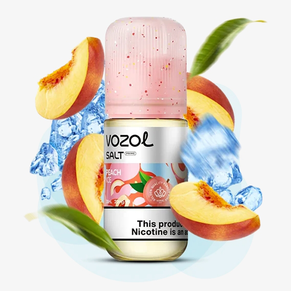 Жидкость Vozol Salt Prime Peach Ice (Персик Лед) 30 мл, 50 мг