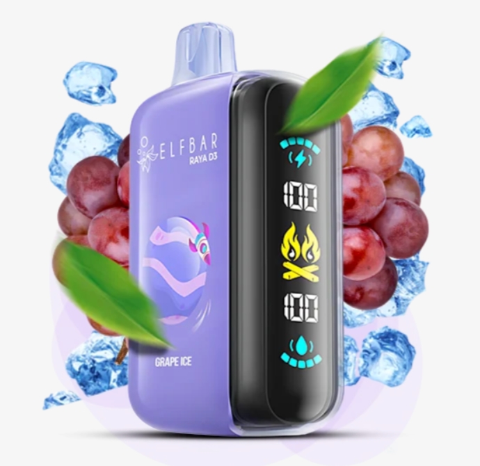 Elf Bar Raya D3 25000 Grape Ice (Виноград Лед) 5% Одноразовый POD
