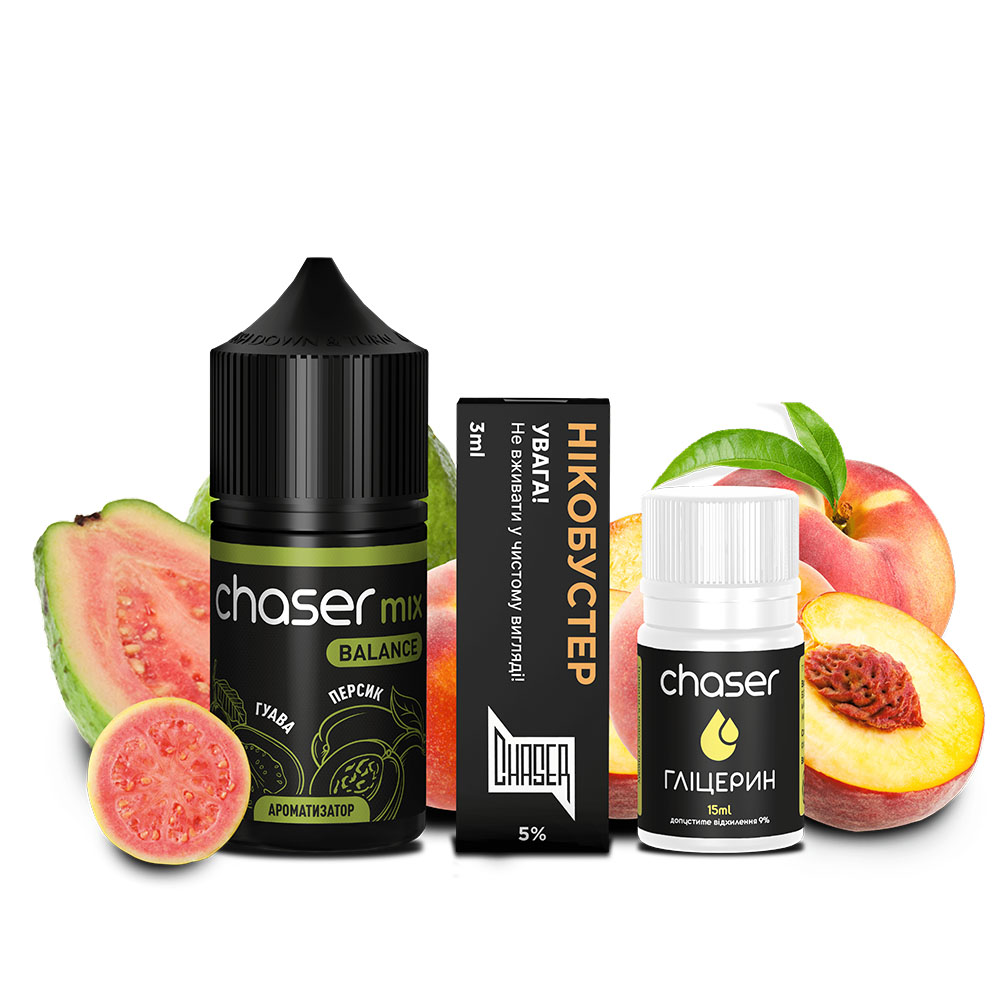 Набор Chaser Mix Guava Peach (Гуава Персик) 30 мл 50мг