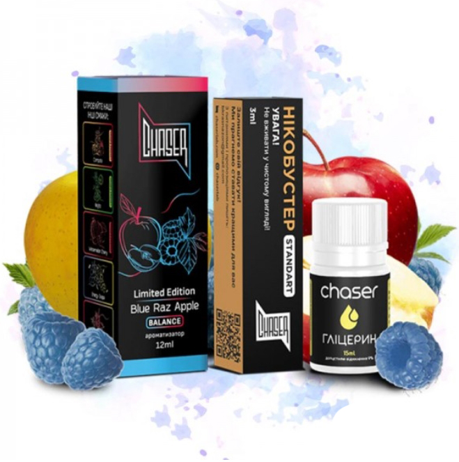 Chaser Black 30ml 50mg BLUE RAZ APPLE