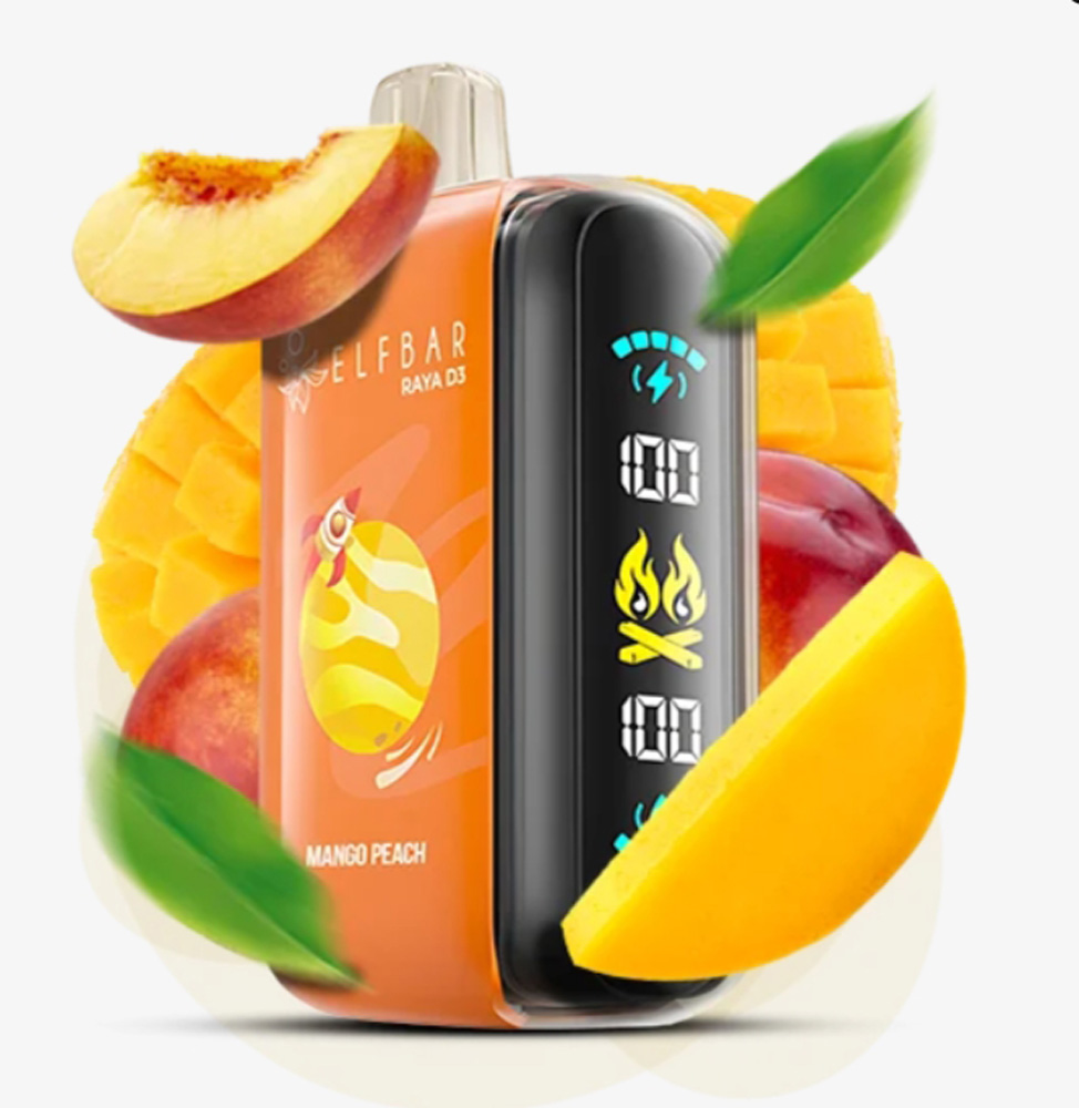 Elf Bar Raya D3 25000 Mango Peach Watermelon (Манго Персик Арбуз) 5% Одноразовый POD
