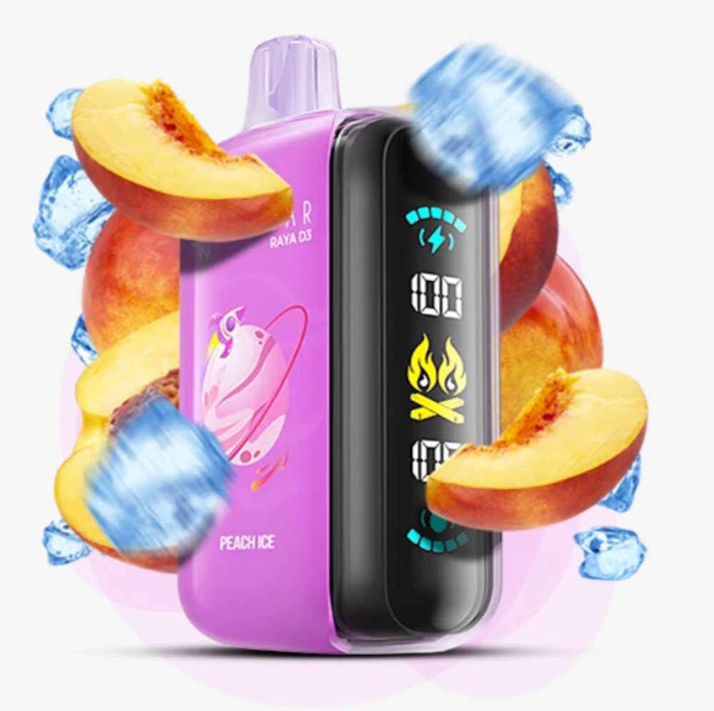 Elf Bar Raya D3 25000 Peach Ice (Персик Лед) 5% Одноразовый POD