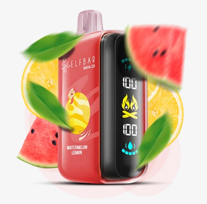Elf Bar Raya D3 25000 Watermelon Lemon (Арбуз Лимон) 5% Одноразовый POD