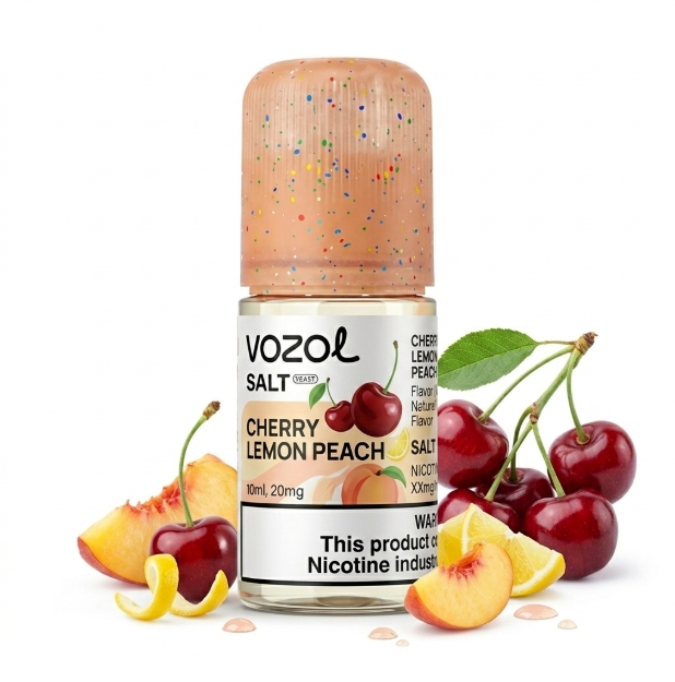 Жидкость Vozol Salt Prime Cherry Lemon Peach 30 мл, 50 мг