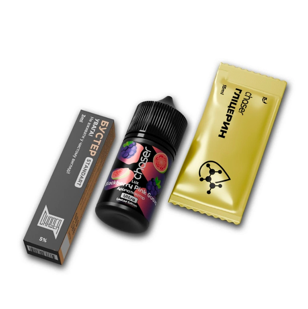 Набор Chaser Lux Blackberry Pink Guava (Ежевика Розовая Гуава) 30 мл 50 мг