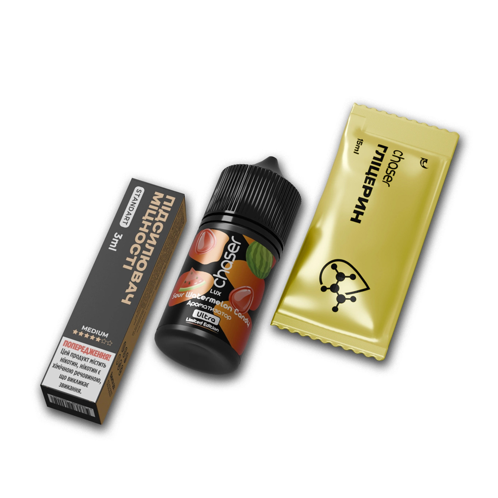 Набор Chaser Lux Sour Watermelon Candy (Кислый Арбуз Леденец) 30 мл 50 мг