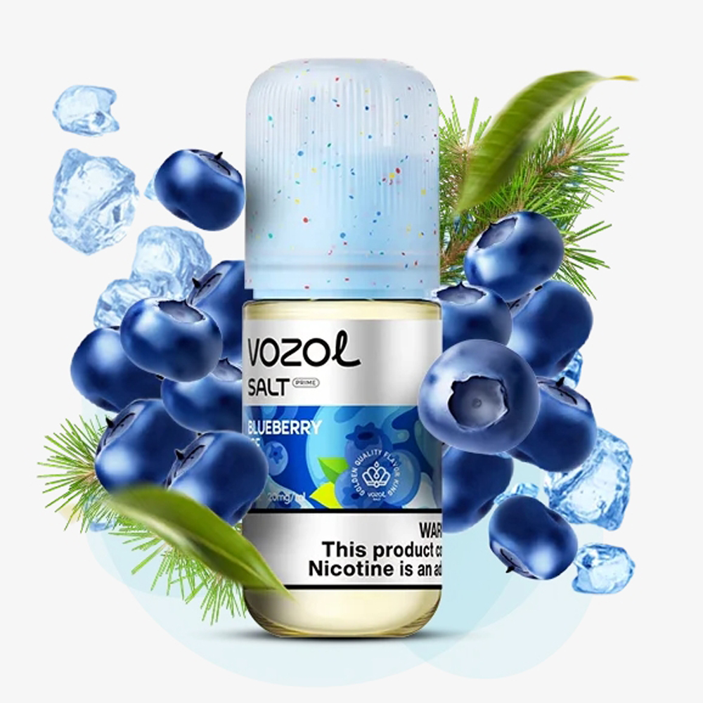 Жидкость Vozol Salt Prime Blueberry lce (Черника Лед) 30 мл, 50 мг